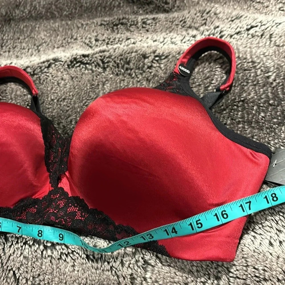 Ti Voglo Eva padded bra red lace Sz 42DDD - Picture 9 of 14